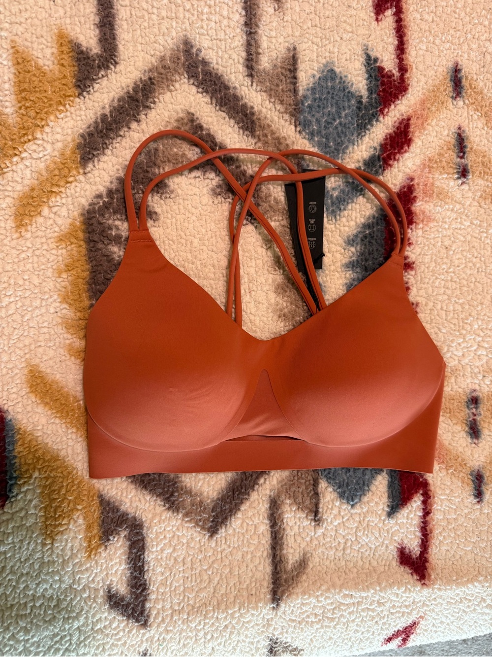 Victoria's Secret Sports Bra in Rust Orange